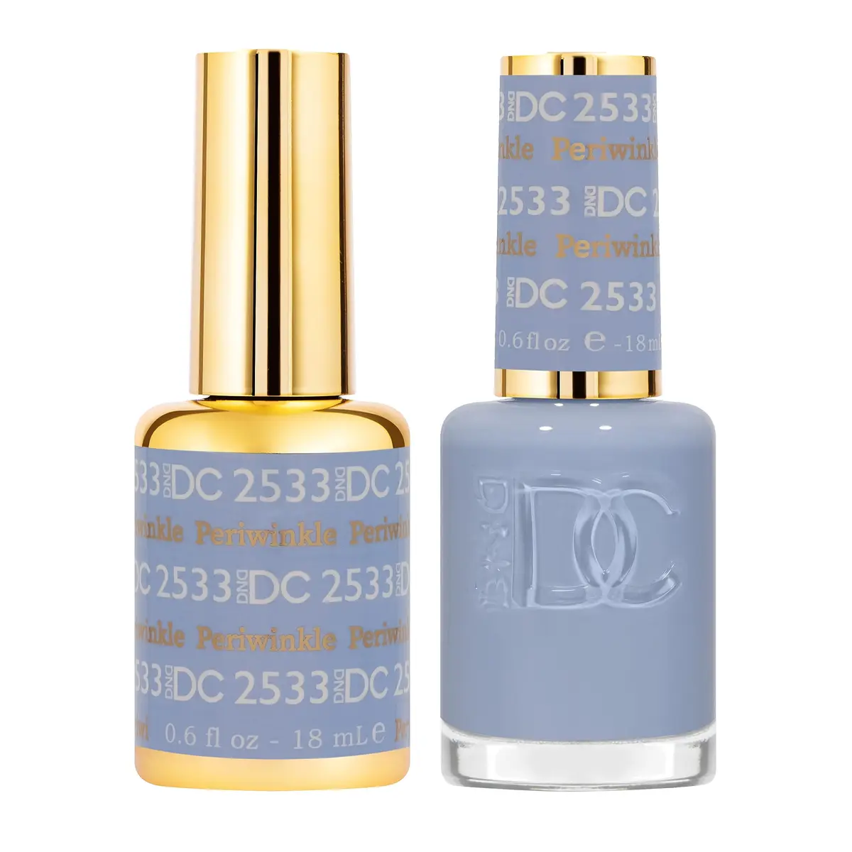 DAISY DND 0.5 Fl Oz Gel Nail Polish Set - Periwinkle, 3 Weeks Wear, Vegan & Cruelty-Free - main product image