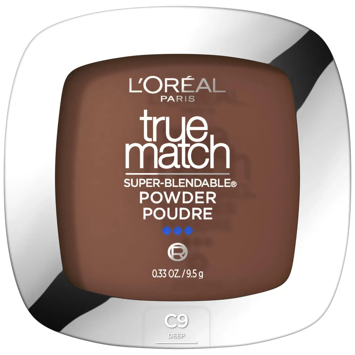 L'Oreal Paris True Match Super Blendable Oil-Free Powder Foundation C9 Deep - main product image