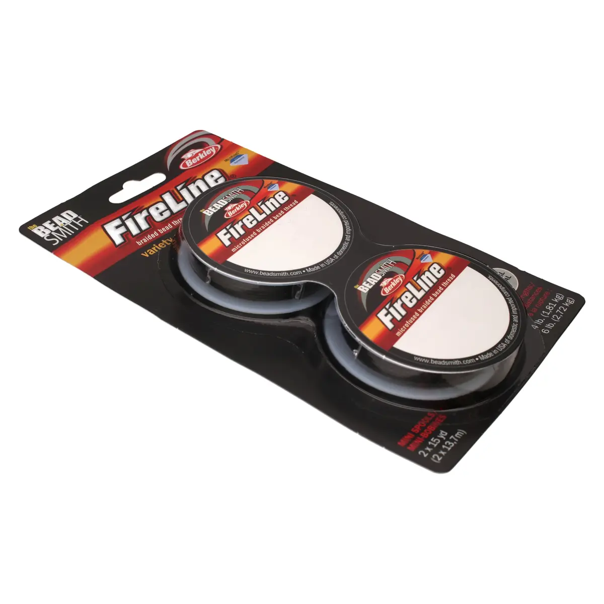 The Beadsmith Fireline Micro-Fused Braided Thread 15 yards Smoke Grey | High Tensile Strength Jewelry Thread - view 5