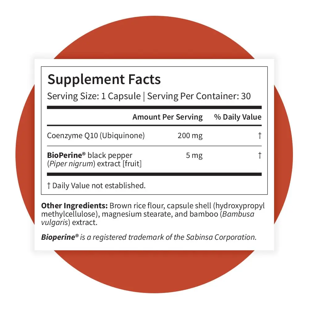 Pattern Wellness CoQ10 Supplement – 30 Vegan Capsules | Supports Cellular Energy & Circulatory Wellness - view 8