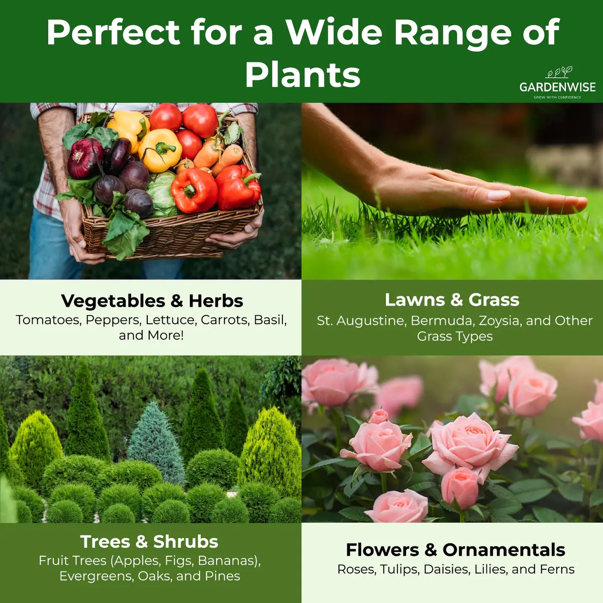 GARDENWISE 10-10-10 Plant Fertilizer 2 QUARTS | All-Purpose Granular Garden Fertilizer for Vegetables, Tomatoes, Roses, Trees - view 3