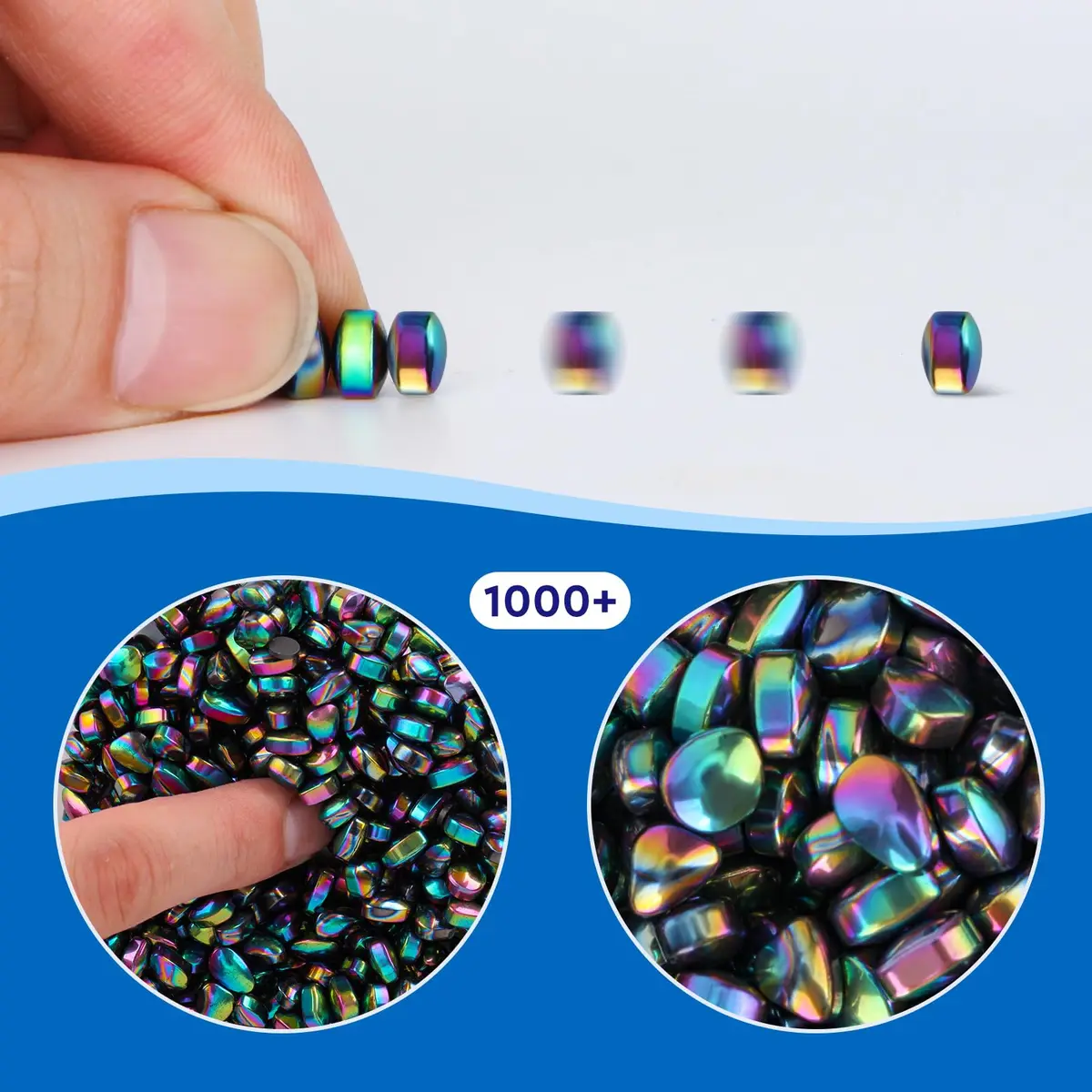 DYRDM Ferrite Putty 1000+ Colorful Stones, Desk Accessory for Adults | Non-Toxic, BPA-Free, ASTM-Tested - view 4