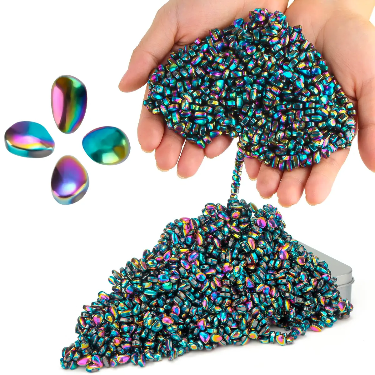 DYRDM Ferrite Putty 1000+ Colorful Stones, Desk Accessory for Adults | Non-Toxic, BPA-Free, ASTM-Tested - main product image