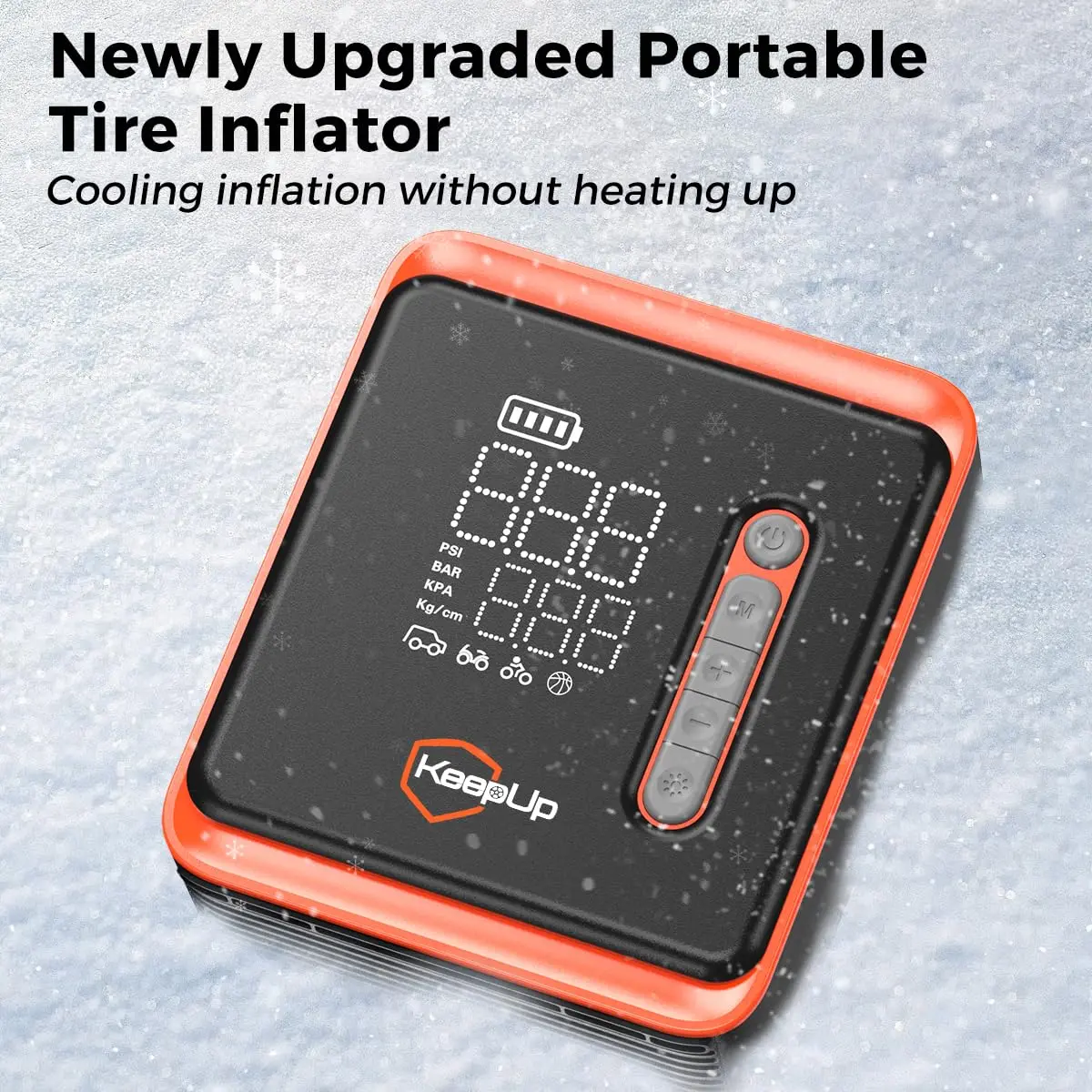 KEEPUP Portable Air Compressor 150 PSI | Cordless Tire Pump with 10000mAh Battery & Emergency Light - view 2