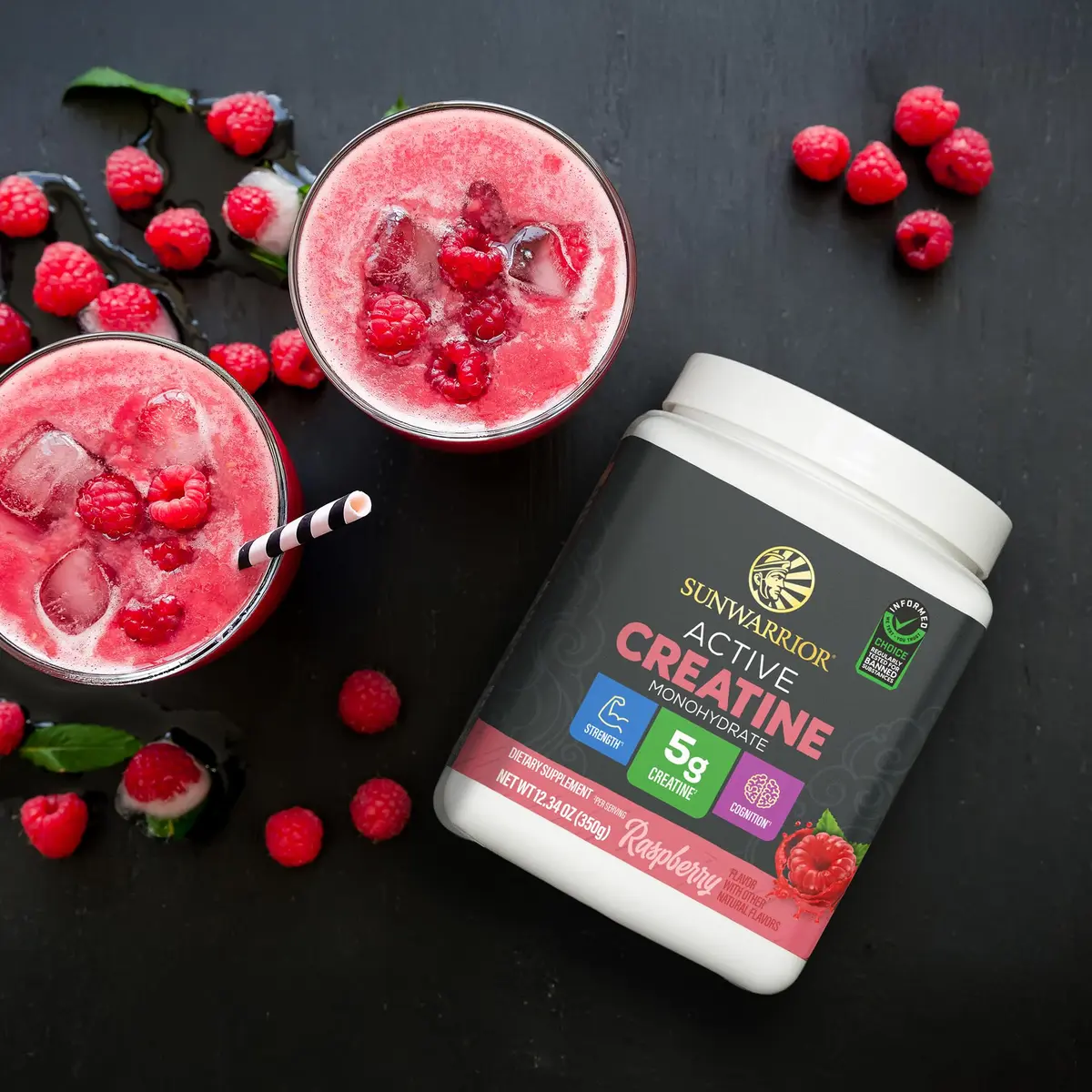 Sunwarrior Creatine Monohydrate Powder 50 Servings | Vegan & Keto Friendly | Support Muscle & Brain Function - view 7