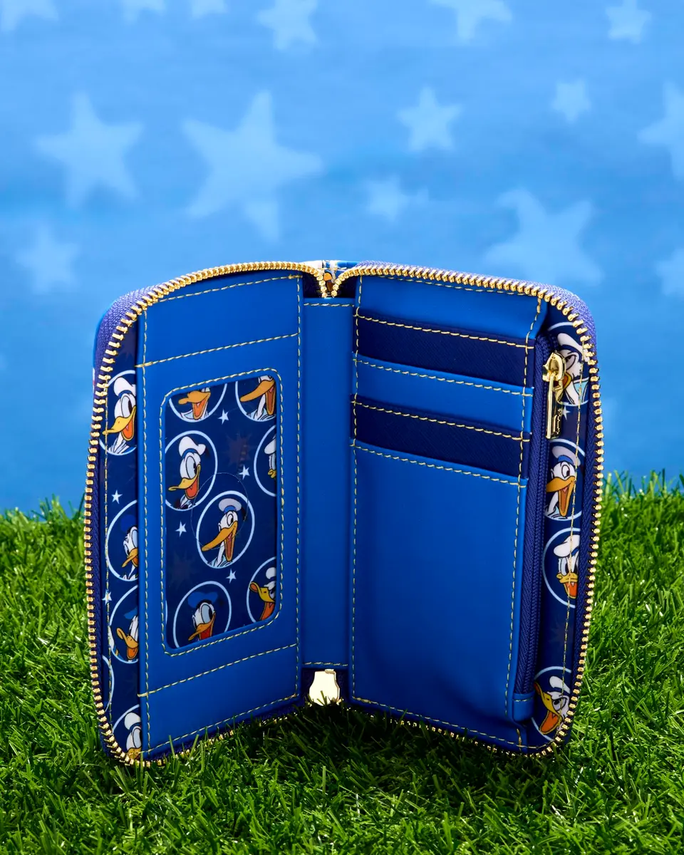 Loungefly Disney Donald Duck 90th Anniversary Wallet | Bi-Fold Vegan Leather with ID Slot - view 4