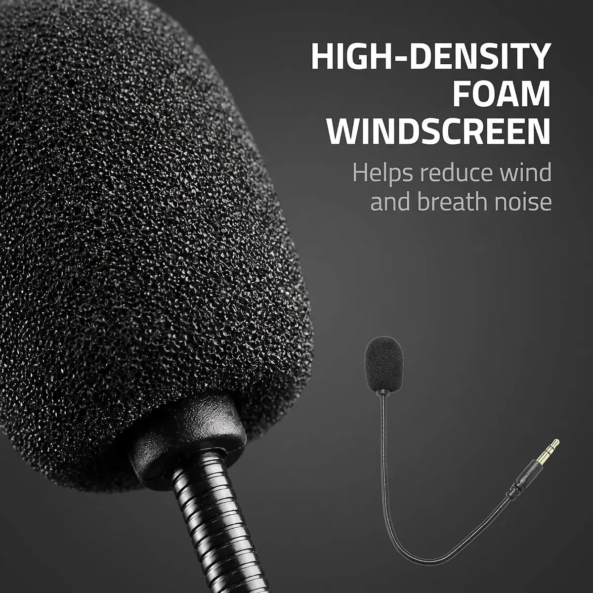 Jowxsx Microphone Headset with Adjustable 360° Bendable Jack | Gaming PC Headsets - view 8