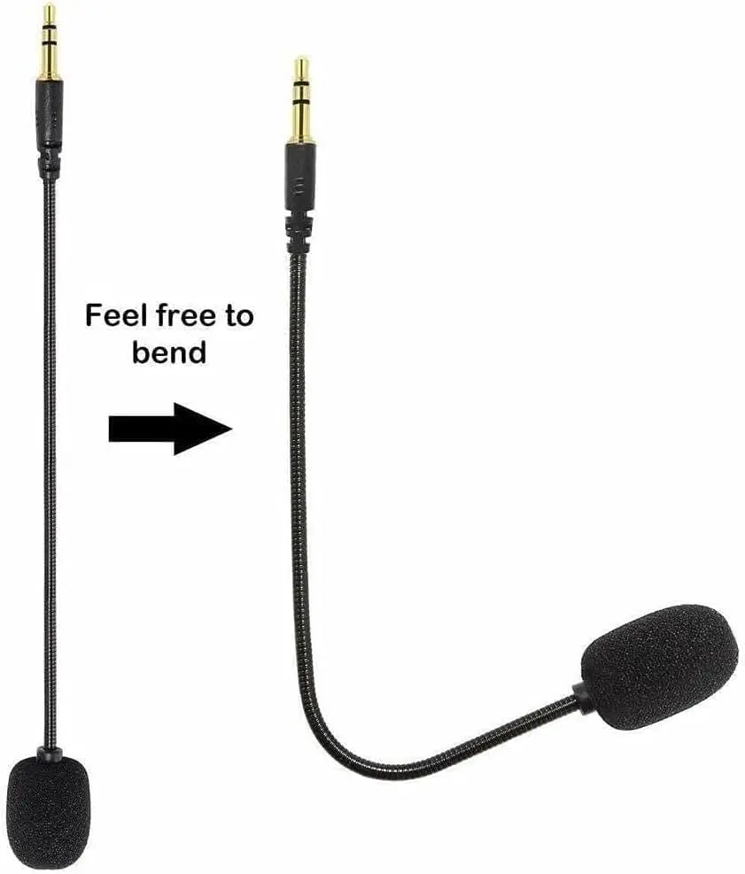 Jowxsx Microphone Headset with Adjustable 360° Bendable Jack | Gaming PC Headsets - view 3