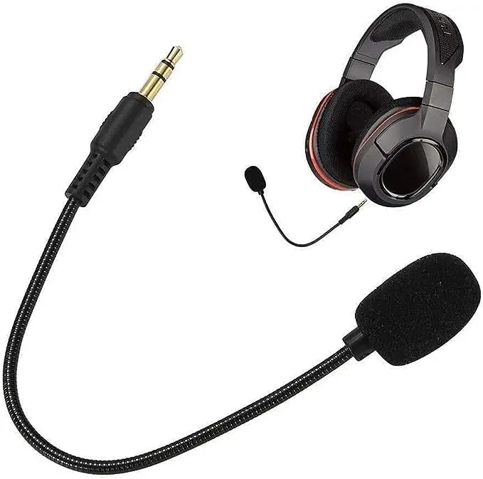 Jowxsx Microphone Headset with Adjustable 360° Bendable Jack | Gaming PC Headsets - view 6