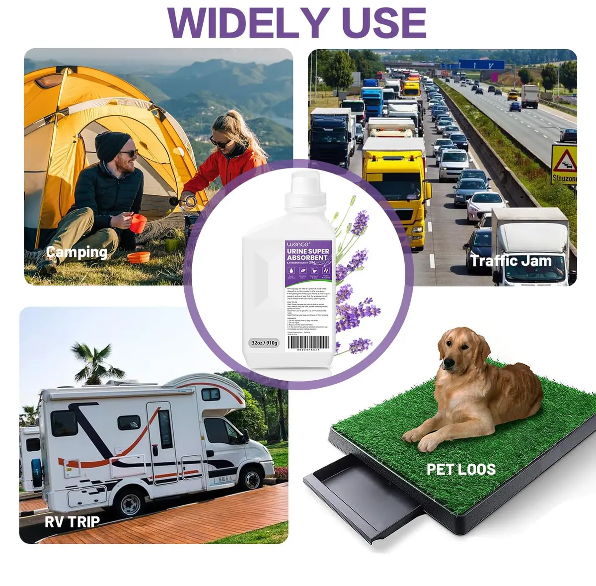 Wenge Urine Solidifier 32 Ounce | Fast Absorption & Odor Control for Camping & Outdoors - view 9