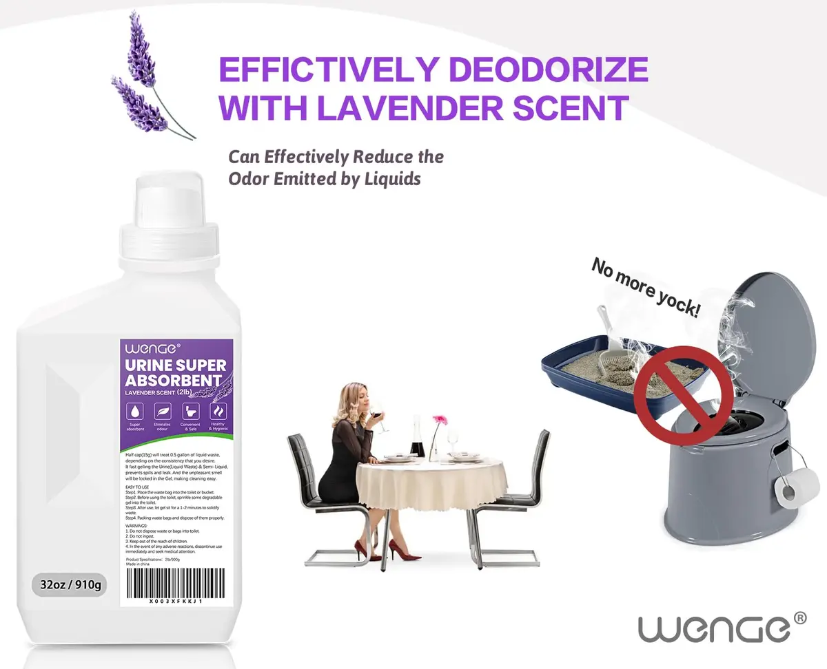 Wenge Urine Solidifier 32 Ounce | Fast Absorption & Odor Control for Camping & Outdoors - view 3