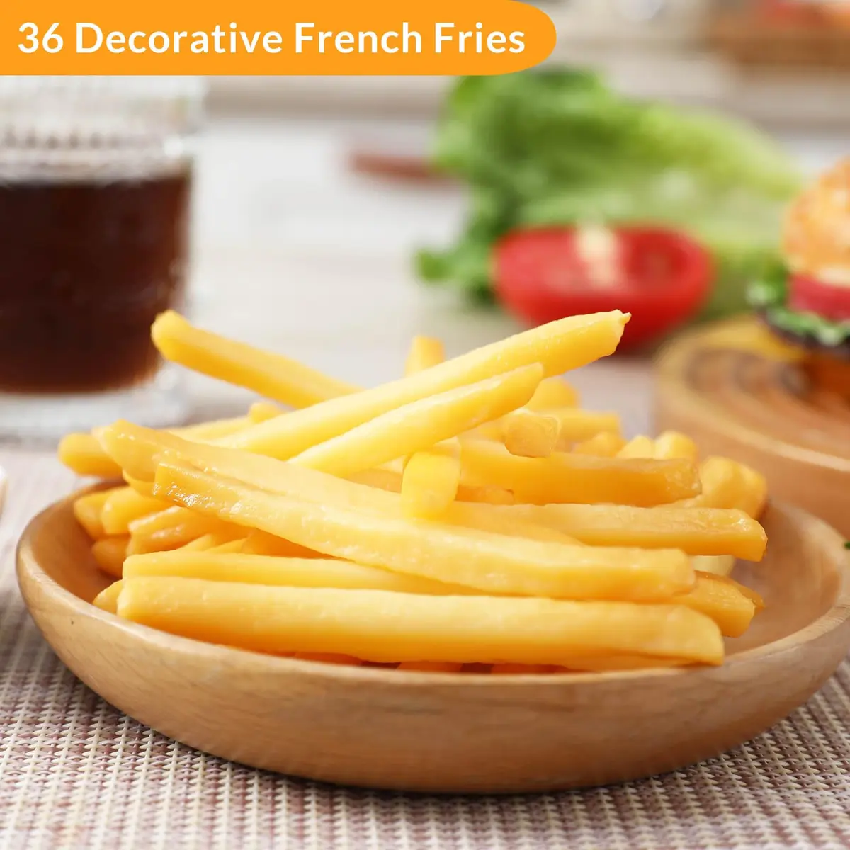 Joeabor Artificial French Fries 36 Pack | Realistic Fake Food for Display & Decoration - view 2