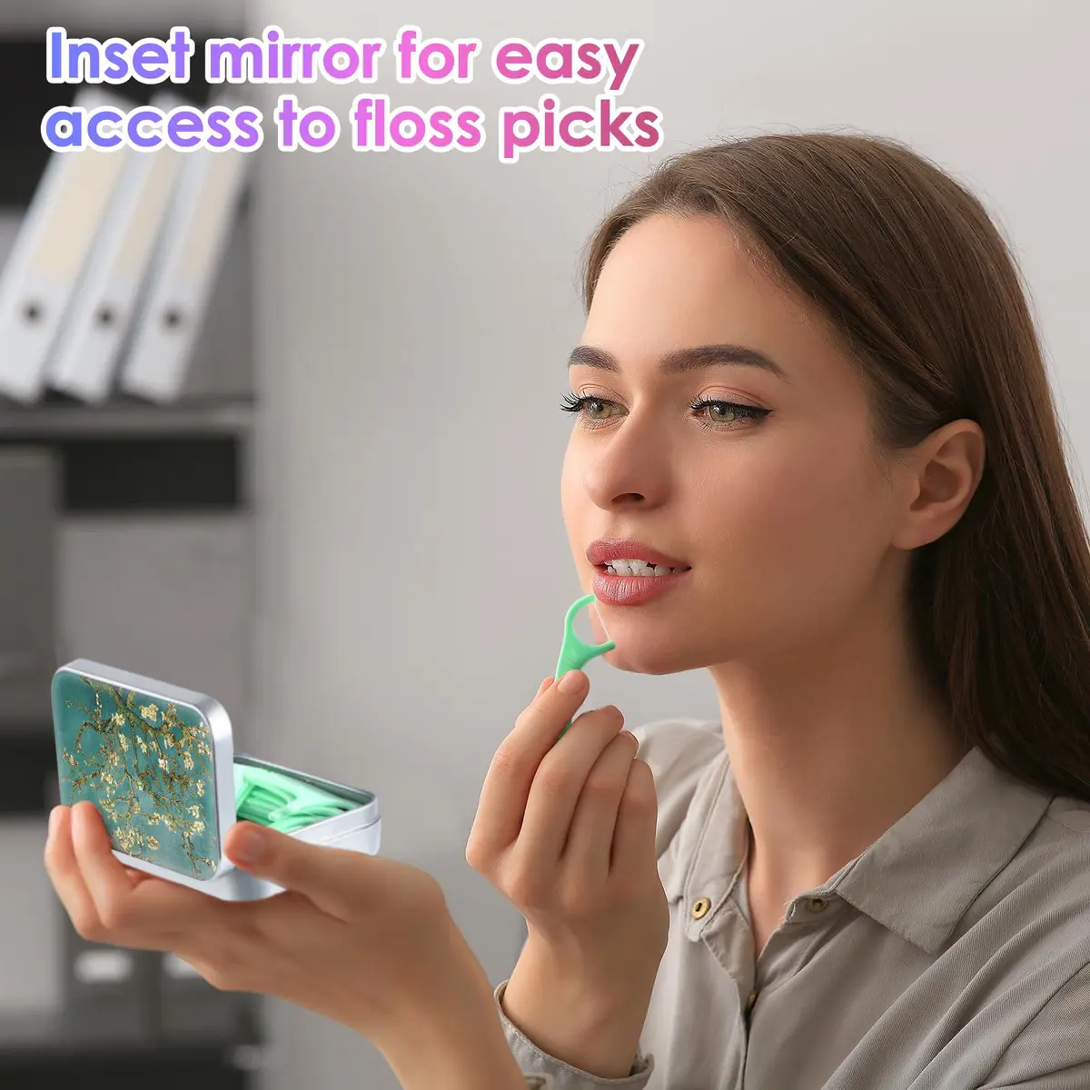 Gerkia Portable Dental Floss Case, Compact & Durable, Travel-Ready (70-120 chars) - view 4