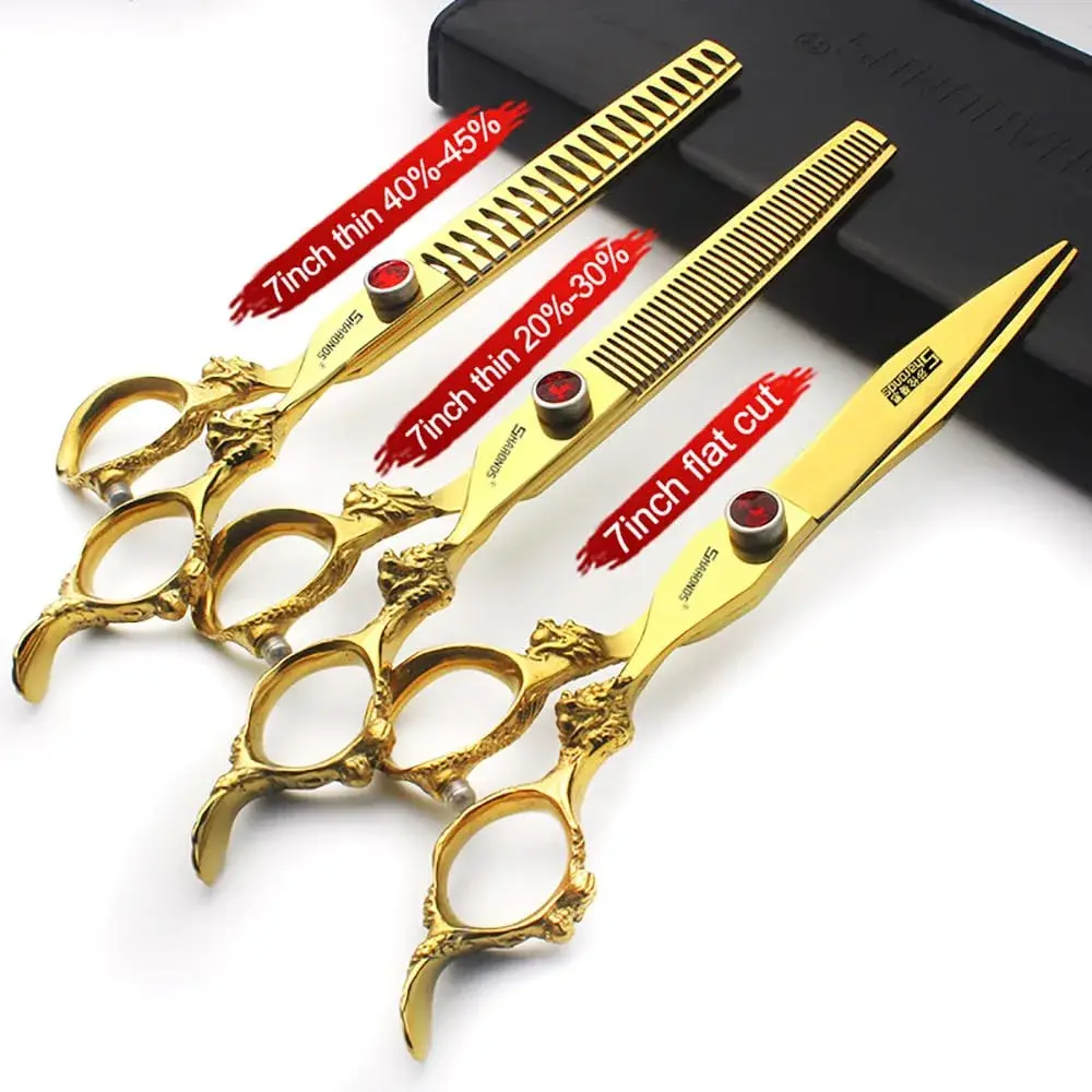 SHARONDS Professional Hair Cutting Dragon Shears 7 Inch (17.78 cm) | Stainless Steel Barber Salon Scissors - view 2
