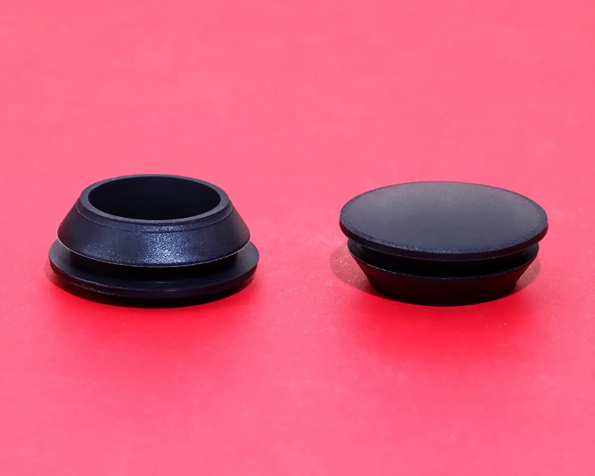ONLYKXY Black Silicone Round Snap-In Furniture Hole Plugs (20mm / 0.78 inch), 5-Pack | Seals Holes & Protects Surfaces - view 4
