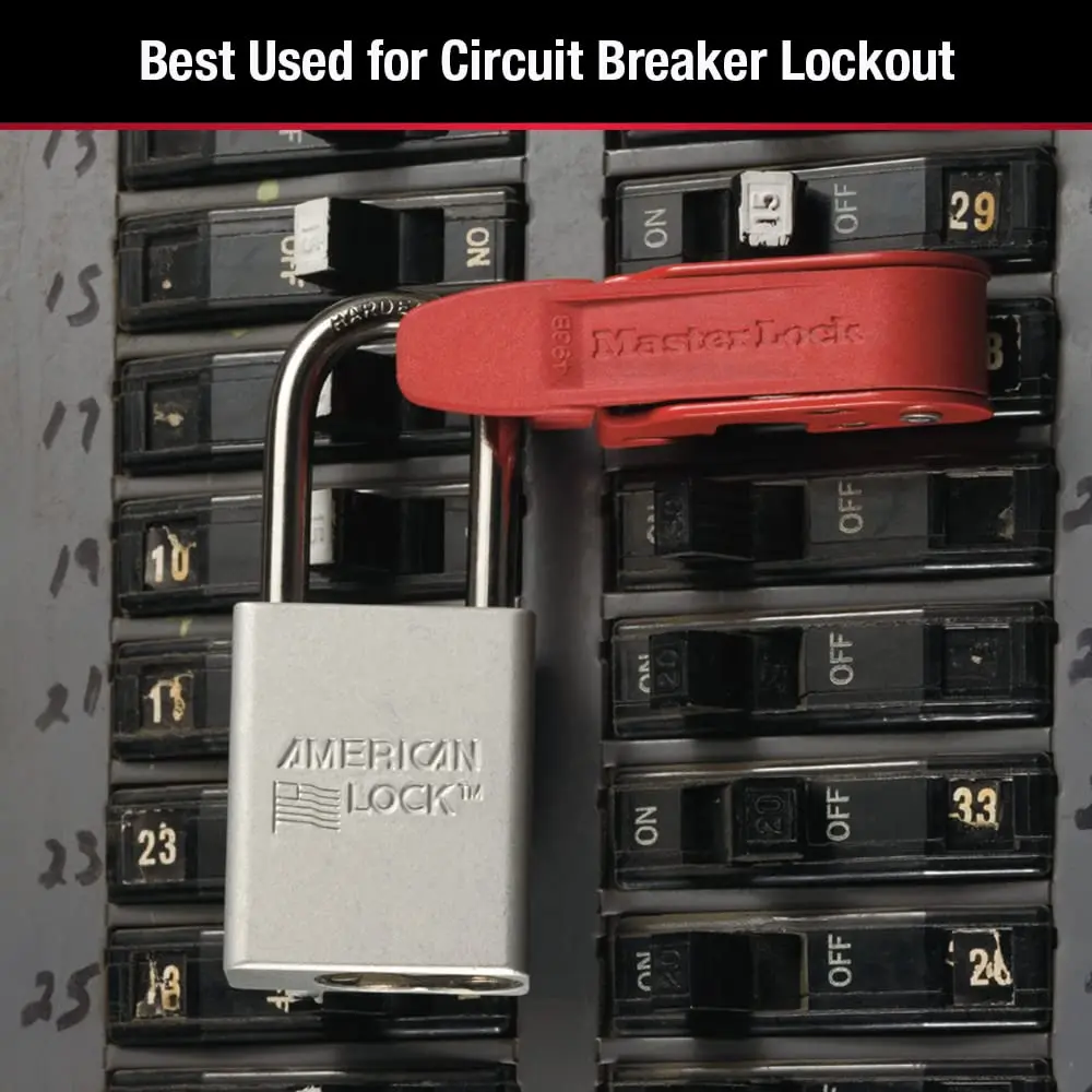 Master Lock Circuit Breaker Lockout for Standard Toggles | Red Steel 24A - view 3