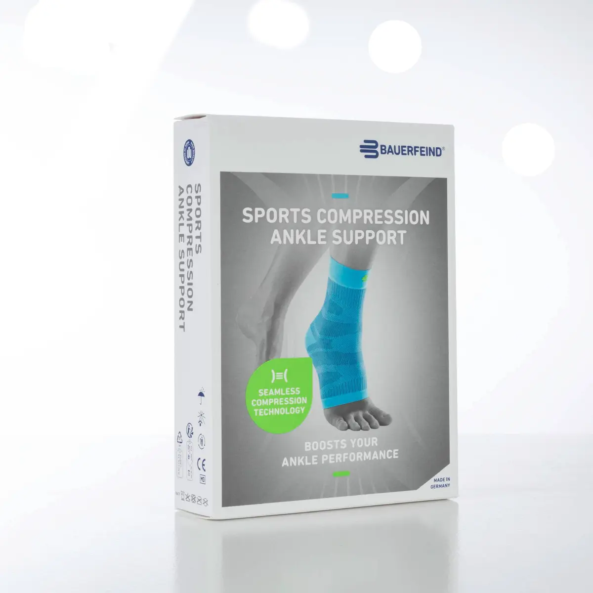 Bauerfeind Sports Compression Ankle Support, Black, Small | Supports ankle stability & circulation - view 7