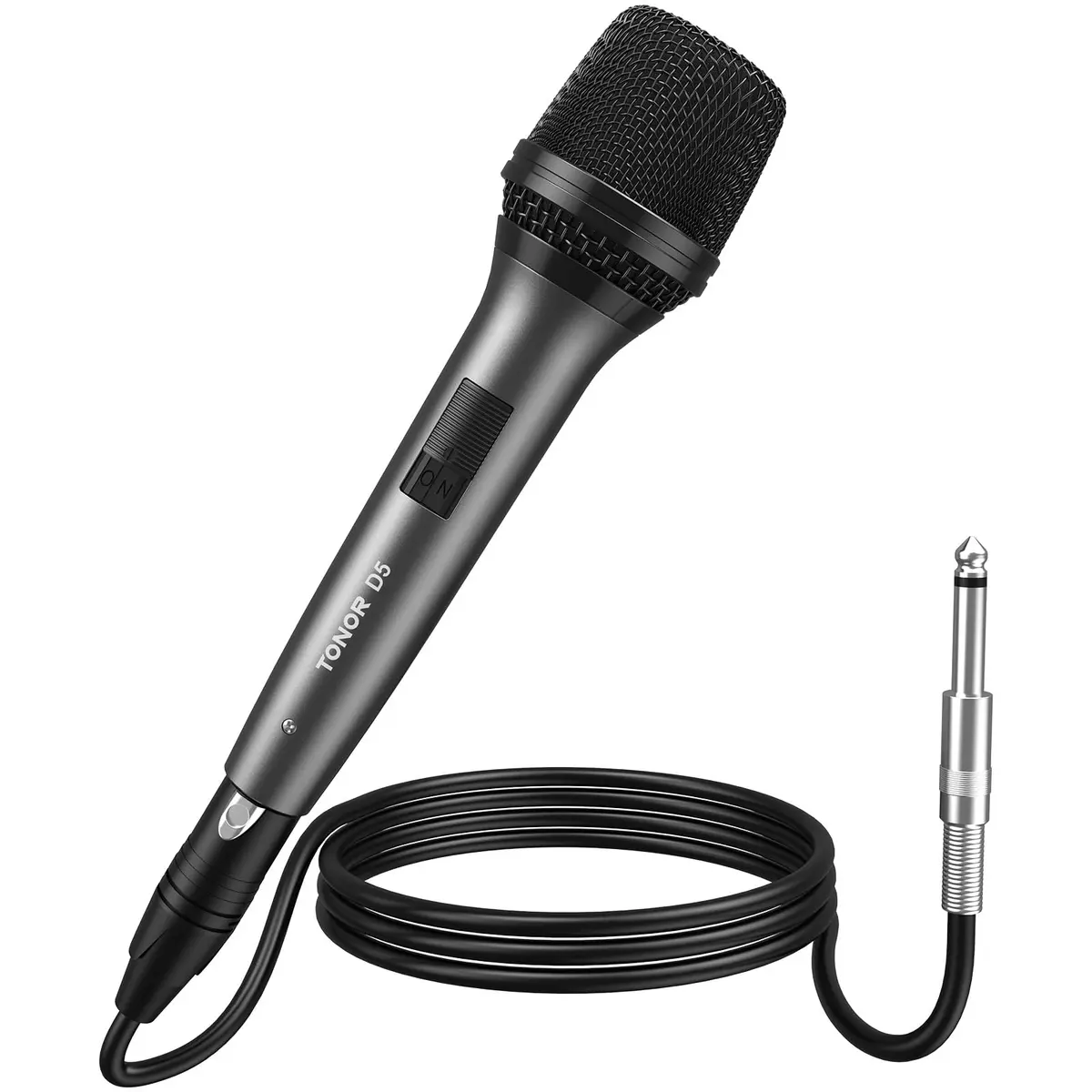 TONOR D5 Dynamic Vocal Microphone for Singing, Karaoke, Speech | Hypercardioid Pickup Pattern, 339g (0.75lb) - main product image