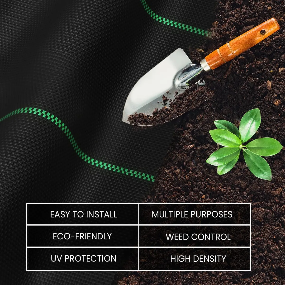 SEALTECH Premium 5 OZ Pro Garden Weed Barrier Landscape Fabric 4‘ X 50‘ | Heavy Duty, Eco-Friendly & Easy to Install - view 3