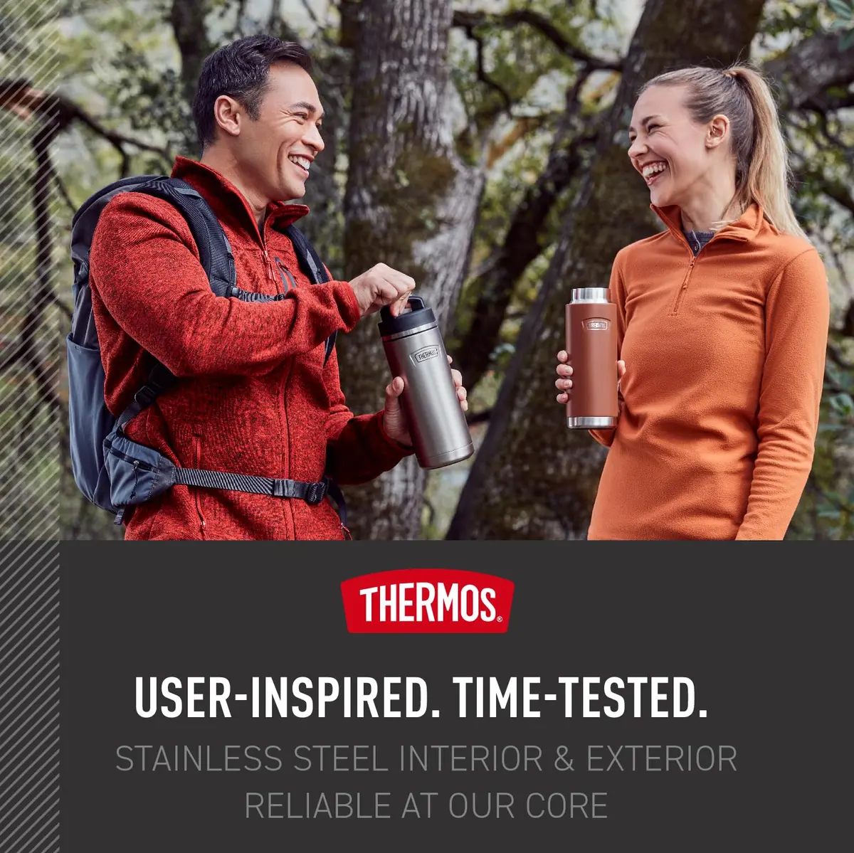 THERMOS ICON SERIES Stainless Steel Water Bottle 32oz | Vacuum Insulated, Matte Stainless Steel - view 6
