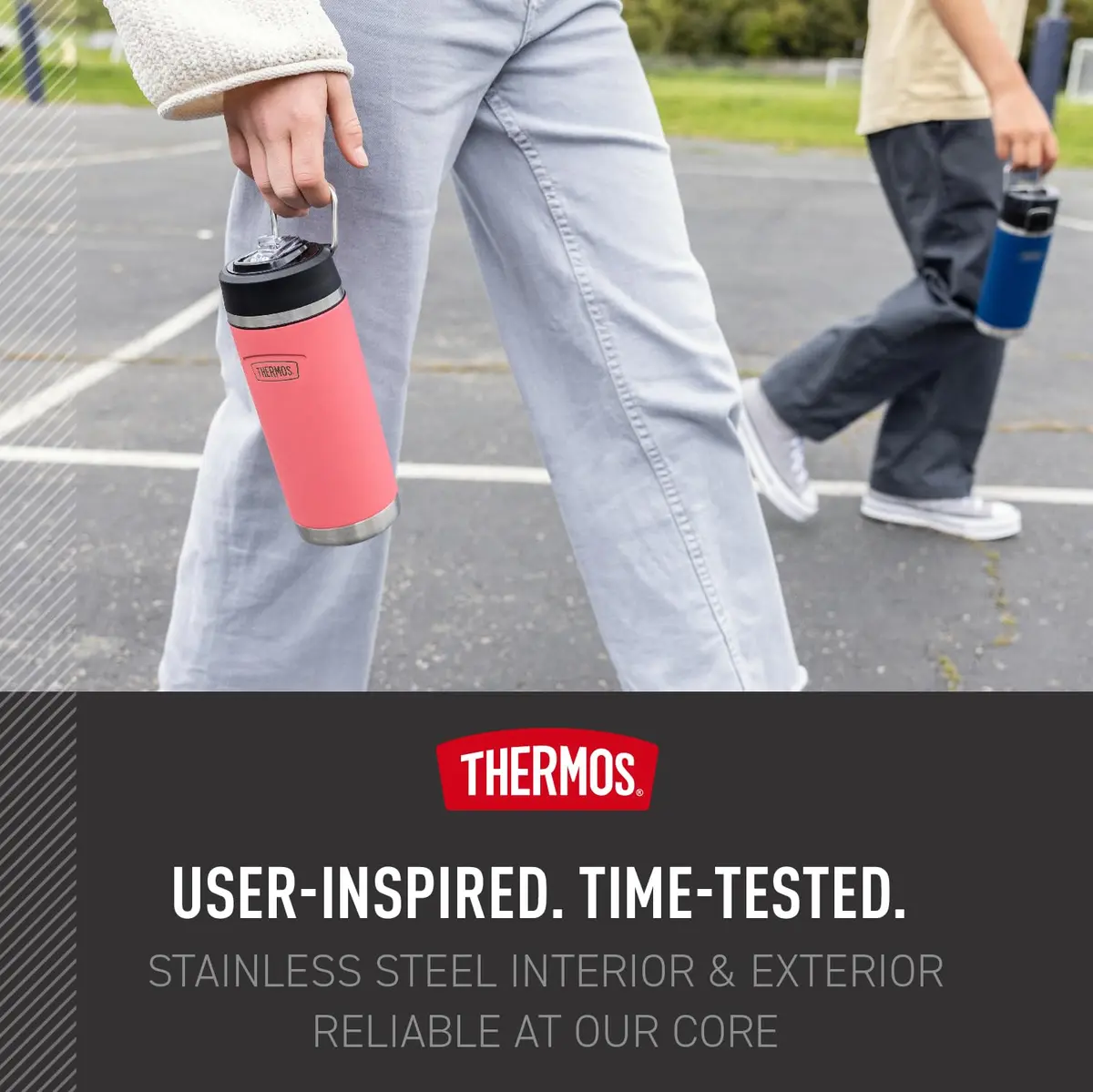THERMOS ICON SERIES Insulated Water Bottle with Straw Lid 18oz | Keeps Drinks Cold 16H - view 6