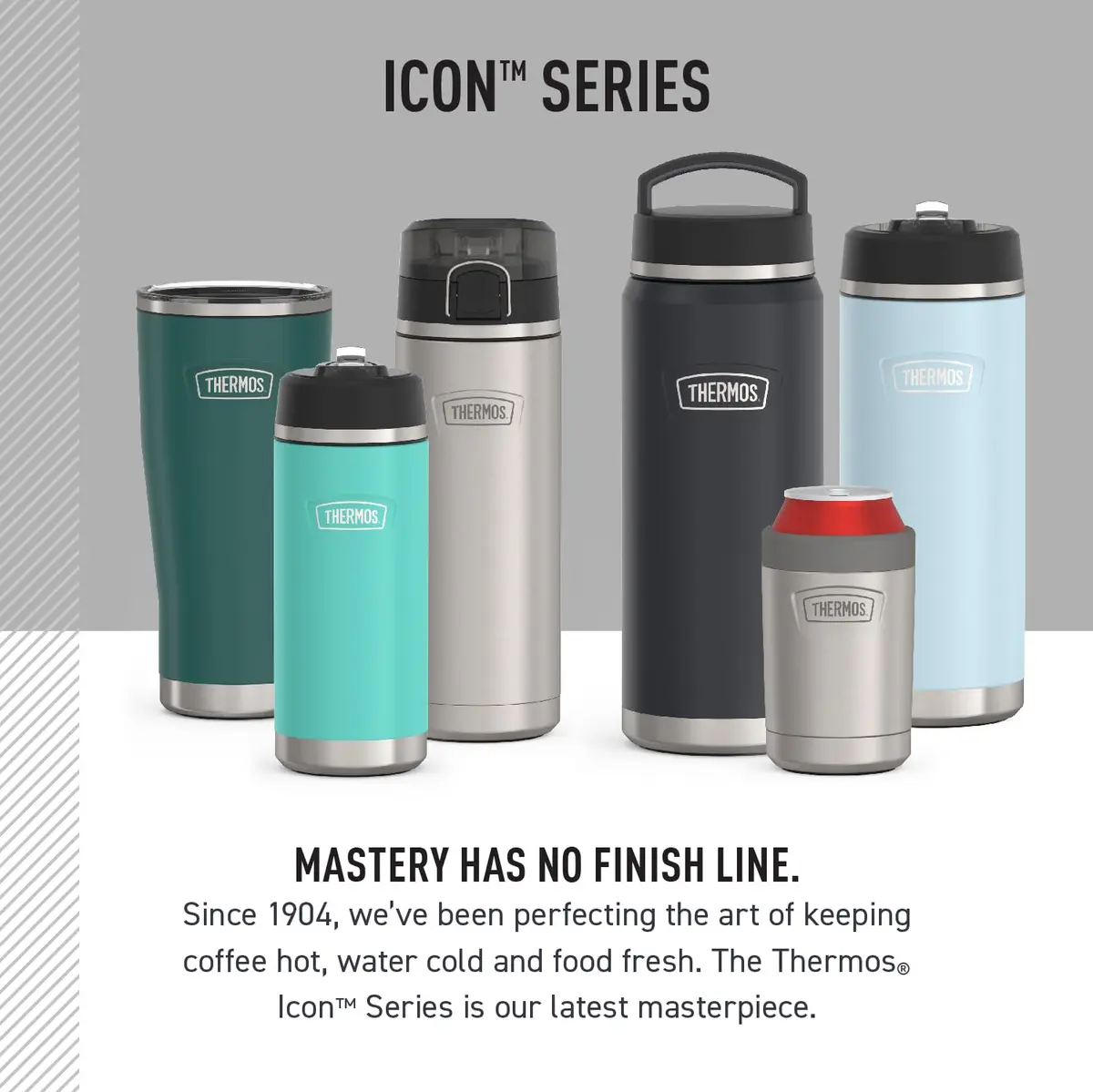 THERMOS ICON SERIES Insulated Water Bottle with Straw Lid 18oz | Keeps Drinks Cold 16H - view 7