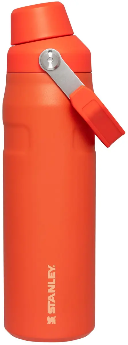 STANLEY IceFlow Fast Flow Bottle, 24 oz, Tigerlily | Leakproof Stainless Steel Hydration - main product image