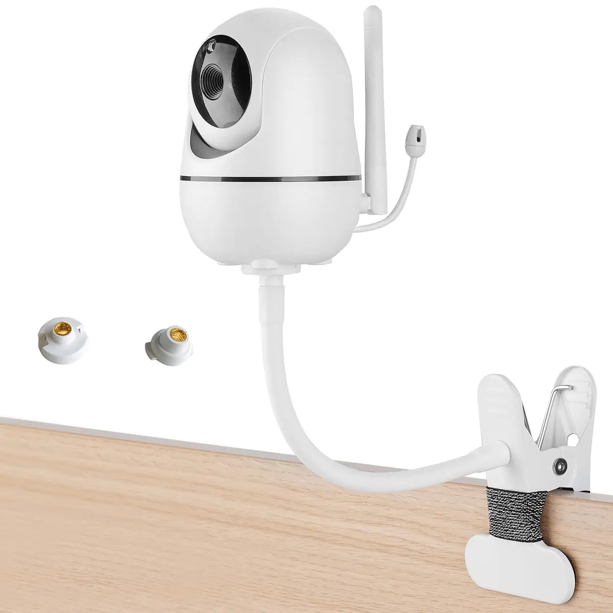 iTODOS Baby Monitor Mount Compatible with HelloBaby HB65/HB6550/HB6558/HB66/HB248,ANMEATE SM935E/SM650 | Portable, Adjustable Baby Camera Mount - main product image