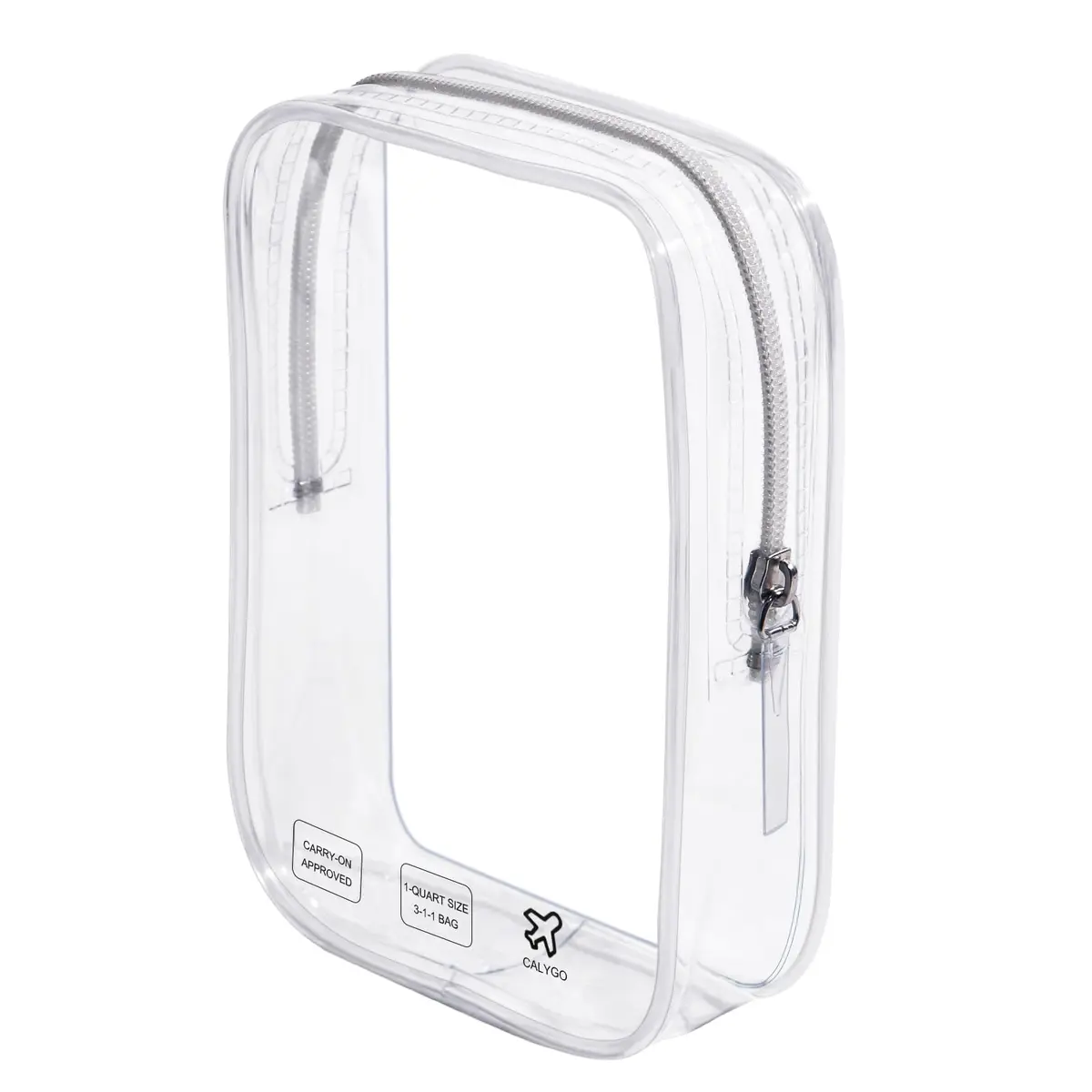 CALYGO TSA Approved Clear Toiletry Bag 1 Quart (156 ml) | Compact & Leak-Resistant for International Travel - main product image
