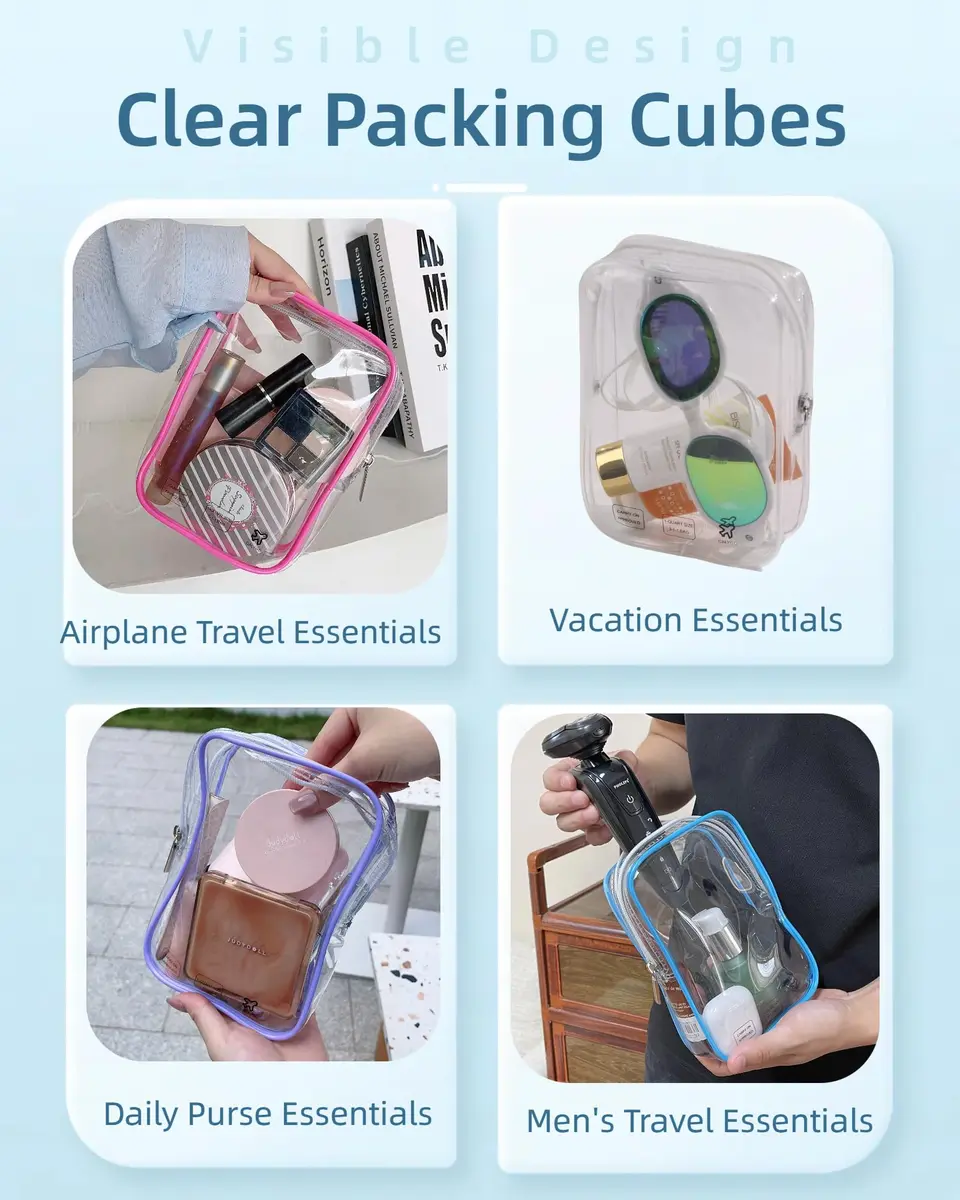 CALYGO TSA Approved Clear Toiletry Bag 1 Quart (156 ml) | Compact & Leak-Resistant for International Travel - view 6