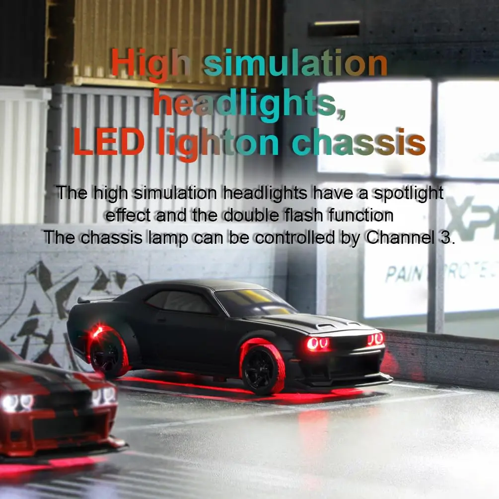 havcybin 1:76 Scale RC Sport Car | Remote Control Mini Model with DIY Shells & Lights - view 7