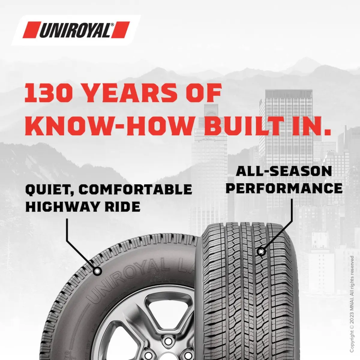 Uniroyal Laredo HT Car Tire 235/75R16 XL 112T | All-Season Highway Terrain SUV Tire - view 2