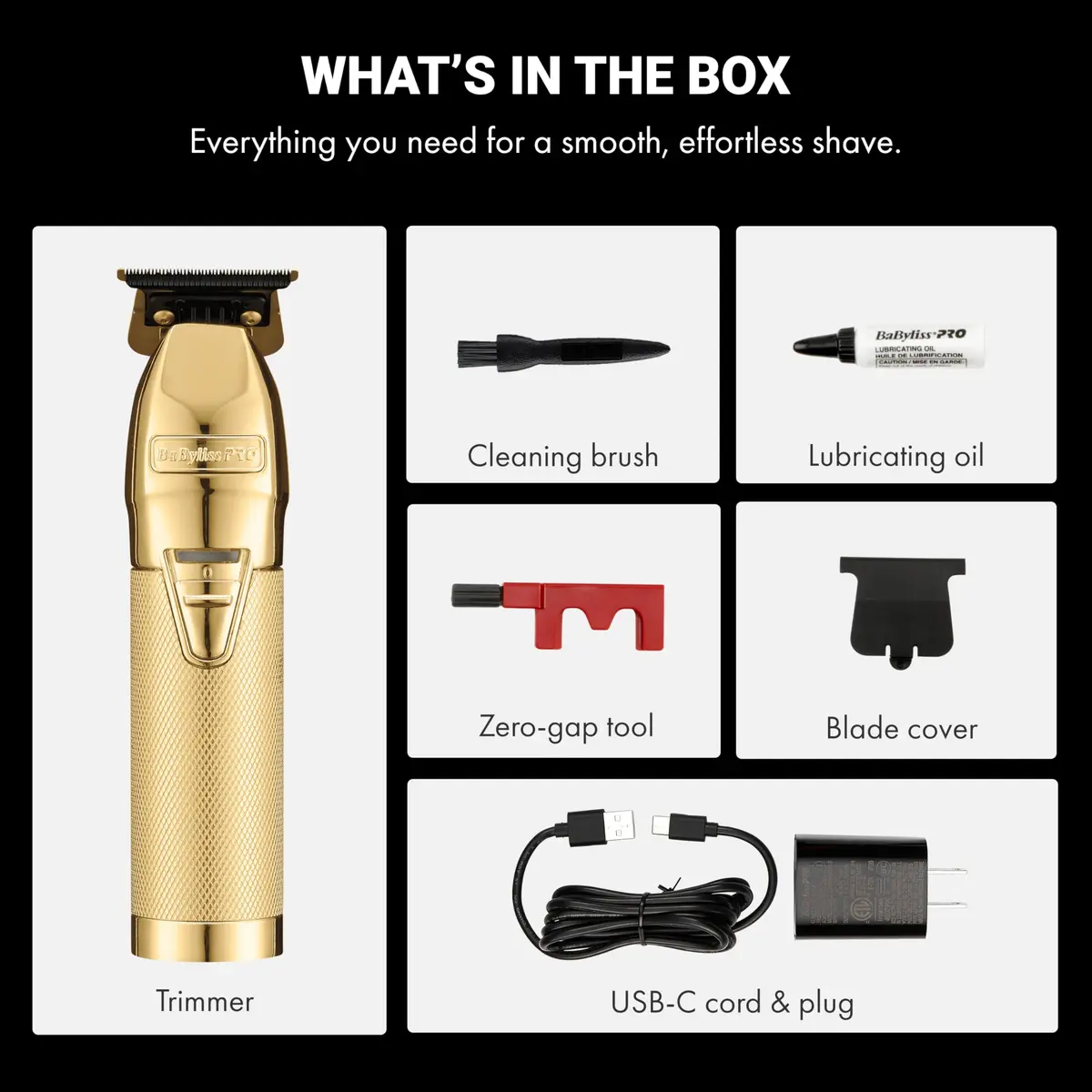 BaBylissPRO FX+ Hair & Beard Trimmer for Men, Exposed T-Blade, 4-Hr Runtime | Professional Precision & Durable Metal Housing - view 3