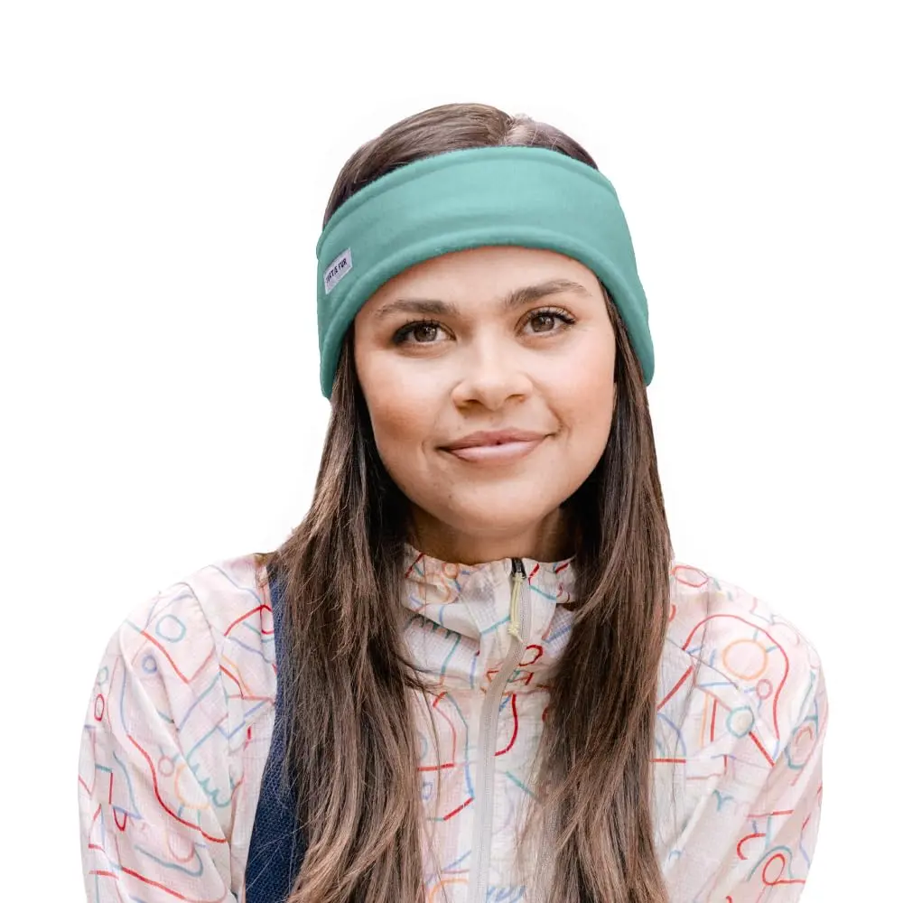 Turtle Fur Bang Band - Warm Headbands for Men and Women, Sea Green | Double-Layer Chelonia 150 Fleece Headband - main product image