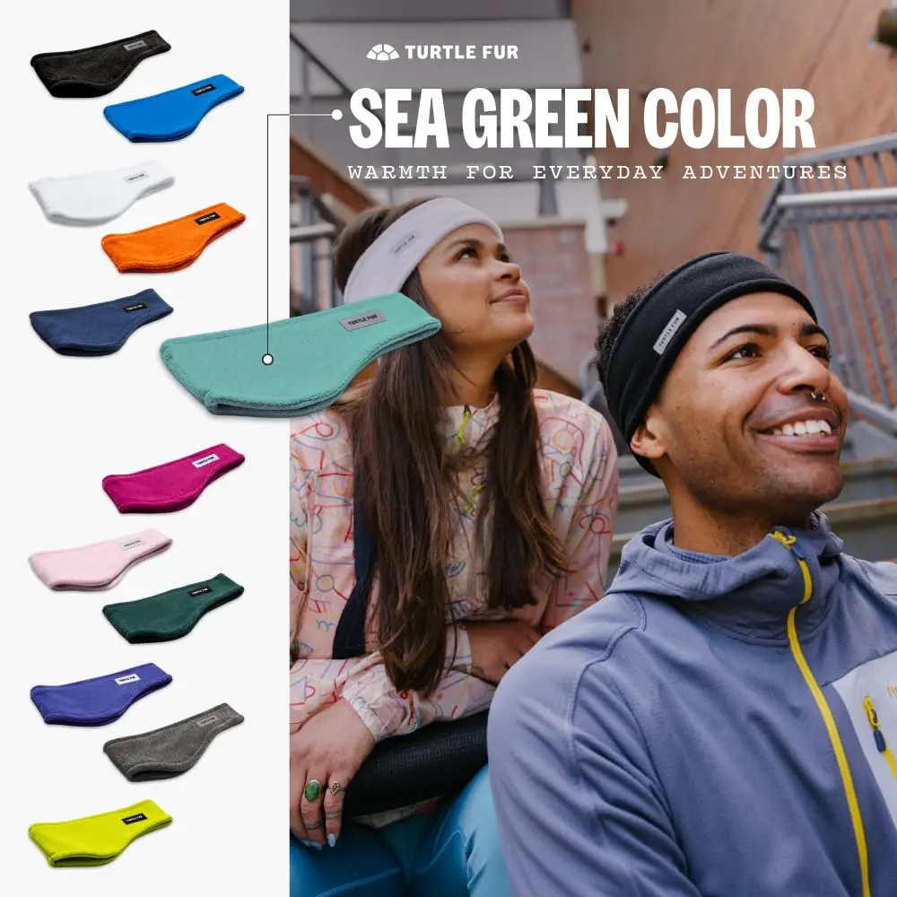 Turtle Fur Bang Band - Warm Headbands for Men and Women, Sea Green | Double-Layer Chelonia 150 Fleece Headband - view 4
