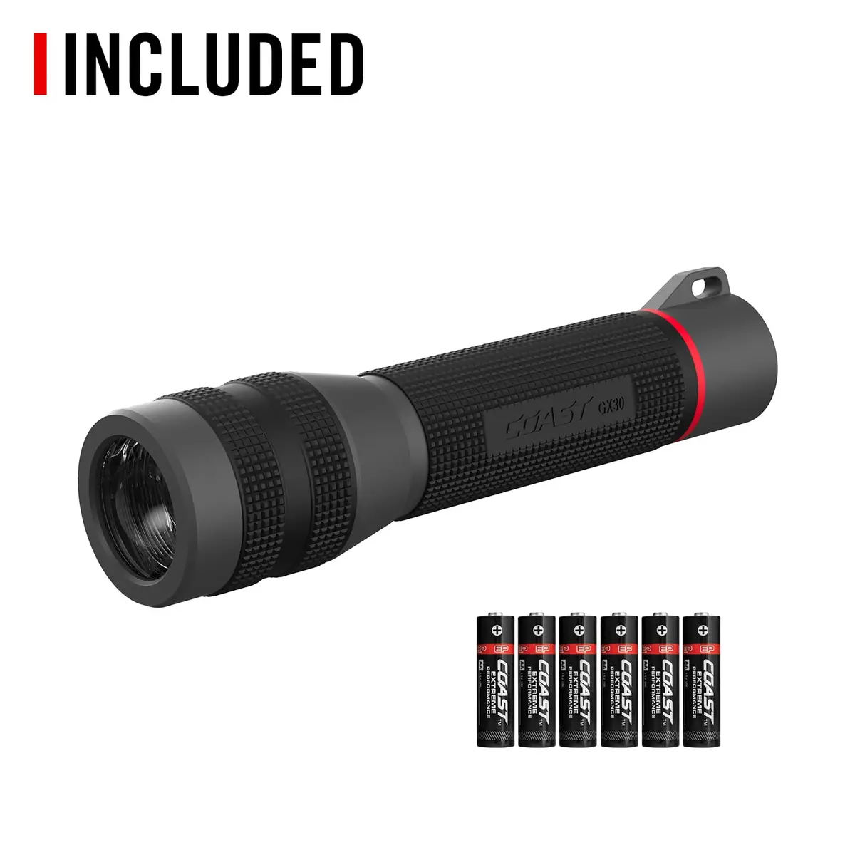 Coast GX30 2300 Lumen Waterproof LED Flashlight 8.5 inches | Dual Power, Focus & IPX7 - view 8