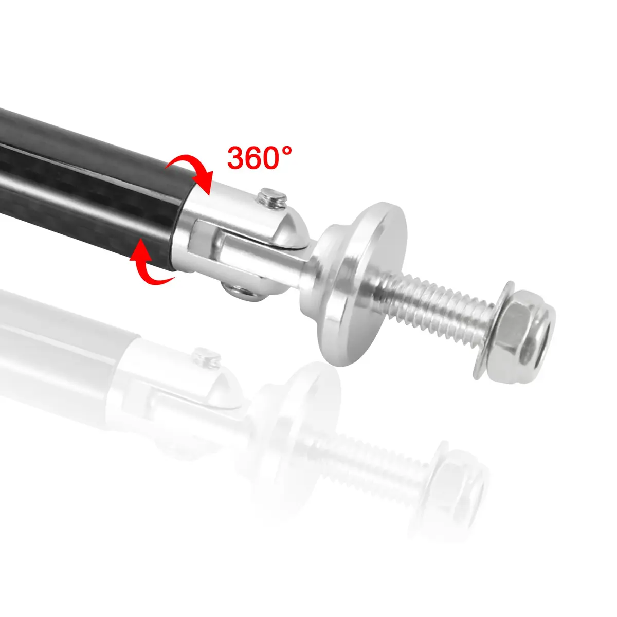 TOMALL Car Adjustable Bumper Support Strut Rod 45mm | Universal Aluminum & Carbon Fiber for Vehicle Enhancement - view 4