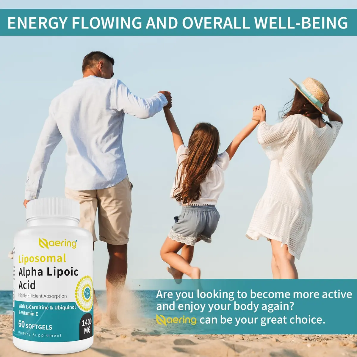 Naering Liposomal Alpha Lipoic Acid 1400mg Softgels | Powerful Antioxidant & Absorption (70-120 chars) - view 7