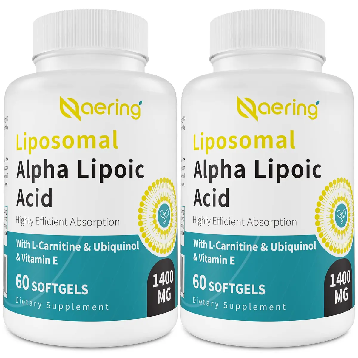 Naering Liposomal Alpha Lipoic Acid 1400mg Softgels | Powerful Antioxidant for Wellness - main product image