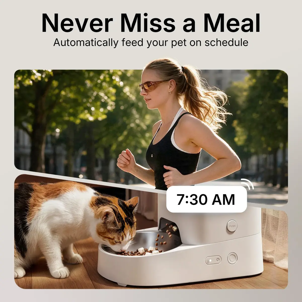 PETKIT Automatic Pet Feeder 3L | WiFi App Control with Triple Fresh-Lock System - view 2