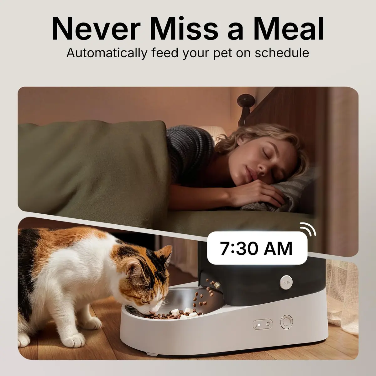 PETKIT Automatic Cat & Dog Feeder 3L | WiFi App Control, Schedule & Fresh-Lock System - view 2