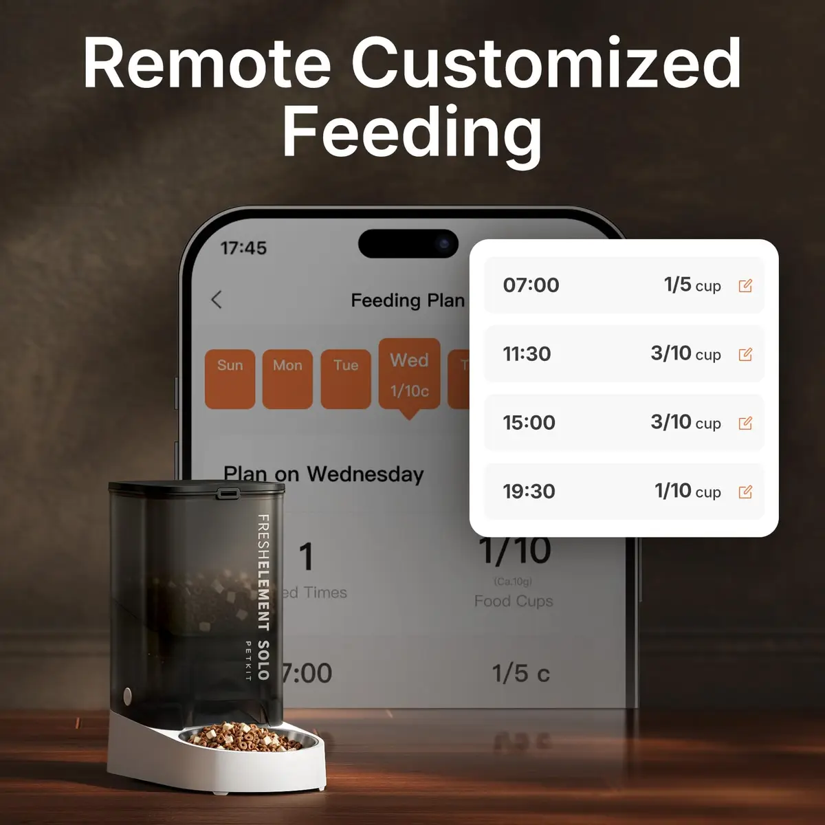 PETKIT Automatic Cat & Dog Feeder 3L | WiFi App Control, Schedule & Fresh-Lock System - view 3