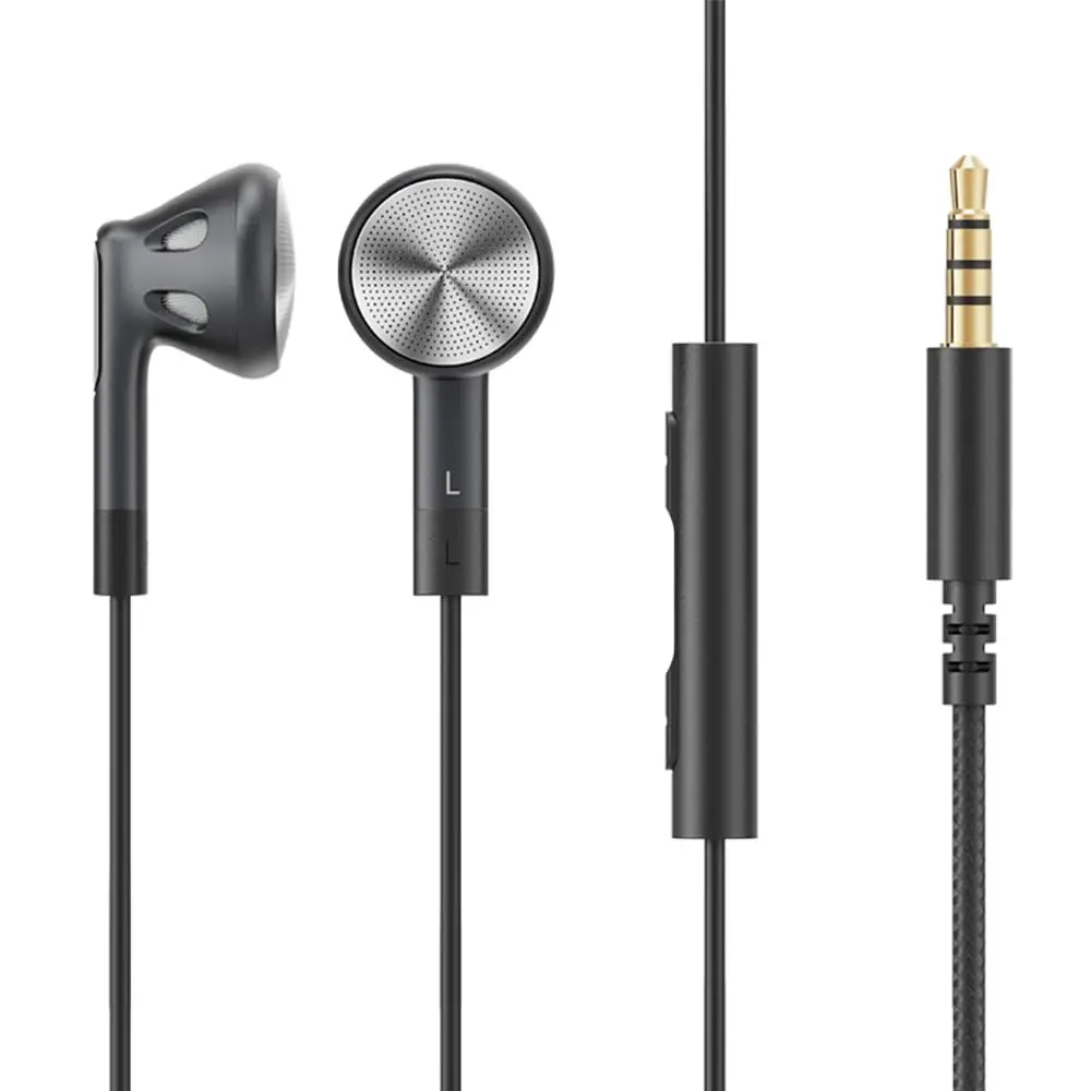 FiiO FF1 Wired In-Ear Headphones with 14.2mm Dynamic Drivers & HD Microphone | Black, 1.2m Cable - main product image