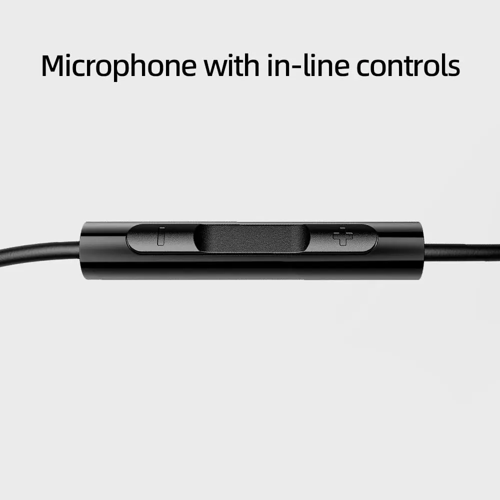 FiiO FF1 Wired In-Ear Headphones with 14.2mm Dynamic Drivers & HD Microphone | Black, 1.2m Cable - view 6