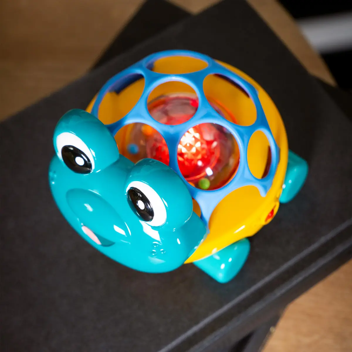 Baby Einstein Curious Car Neptune Oball Toy Car & Rattle 9.5cm (3.7in) | Lights & Rattle for 3+ Months - view 5