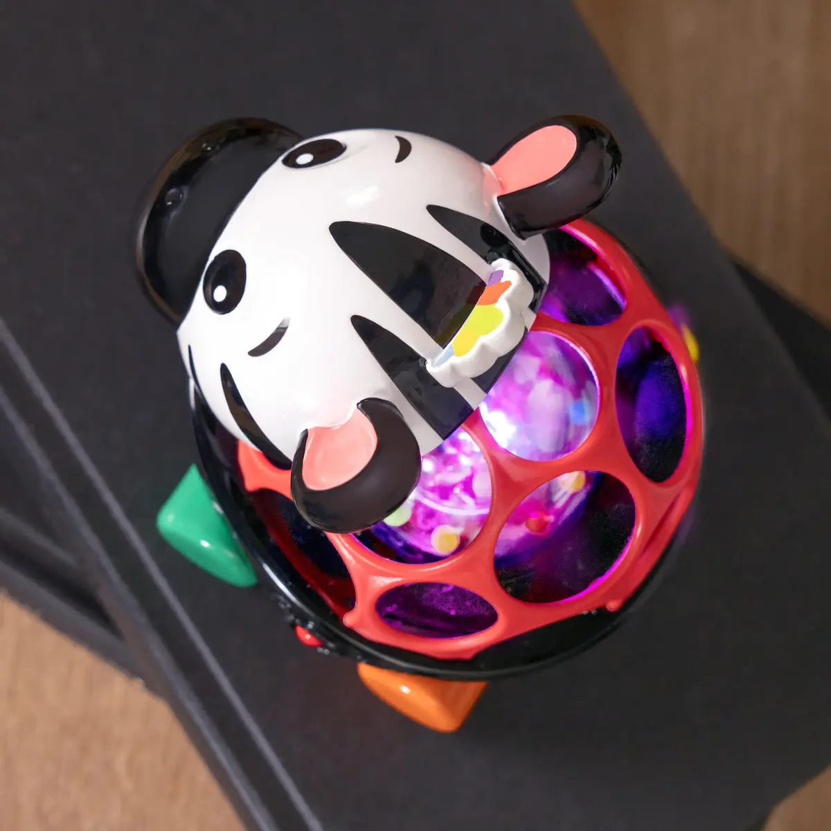 Baby Einstein Curious Car Zen Oball Toy Car & Rattle, Light Up, Ages 3 Months+ | Flexible, Grippable, Sensory Discovery - view 6