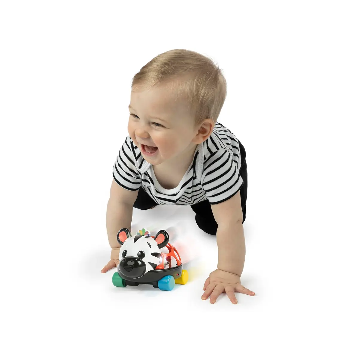 Baby Einstein Curious Car Zen Oball Toy Car & Rattle, Light Up, Ages 3 Months+ | Flexible, Grippable, Sensory Discovery - view 2