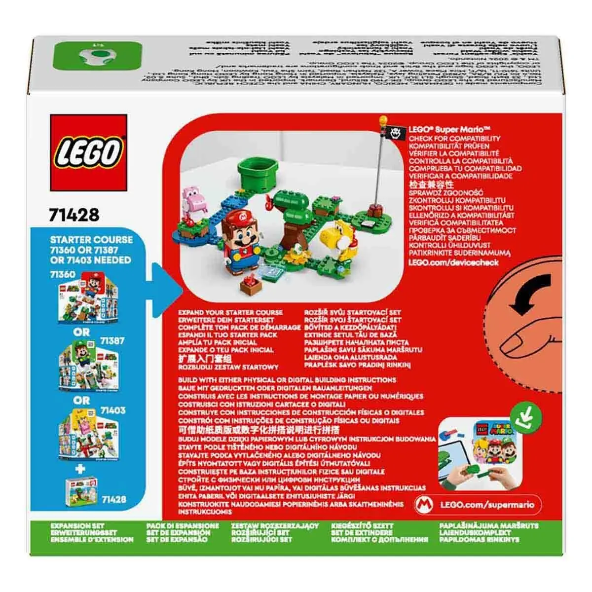 LEGO Super Mario Yoshi's Wild Forest Expansion Set, Toy with 2 Yoshi Figures Made of Stones for Boys and Girls, Small Gift for Children and Gamers from 6 Years 71428 | Role Play & Creative Building - view 9