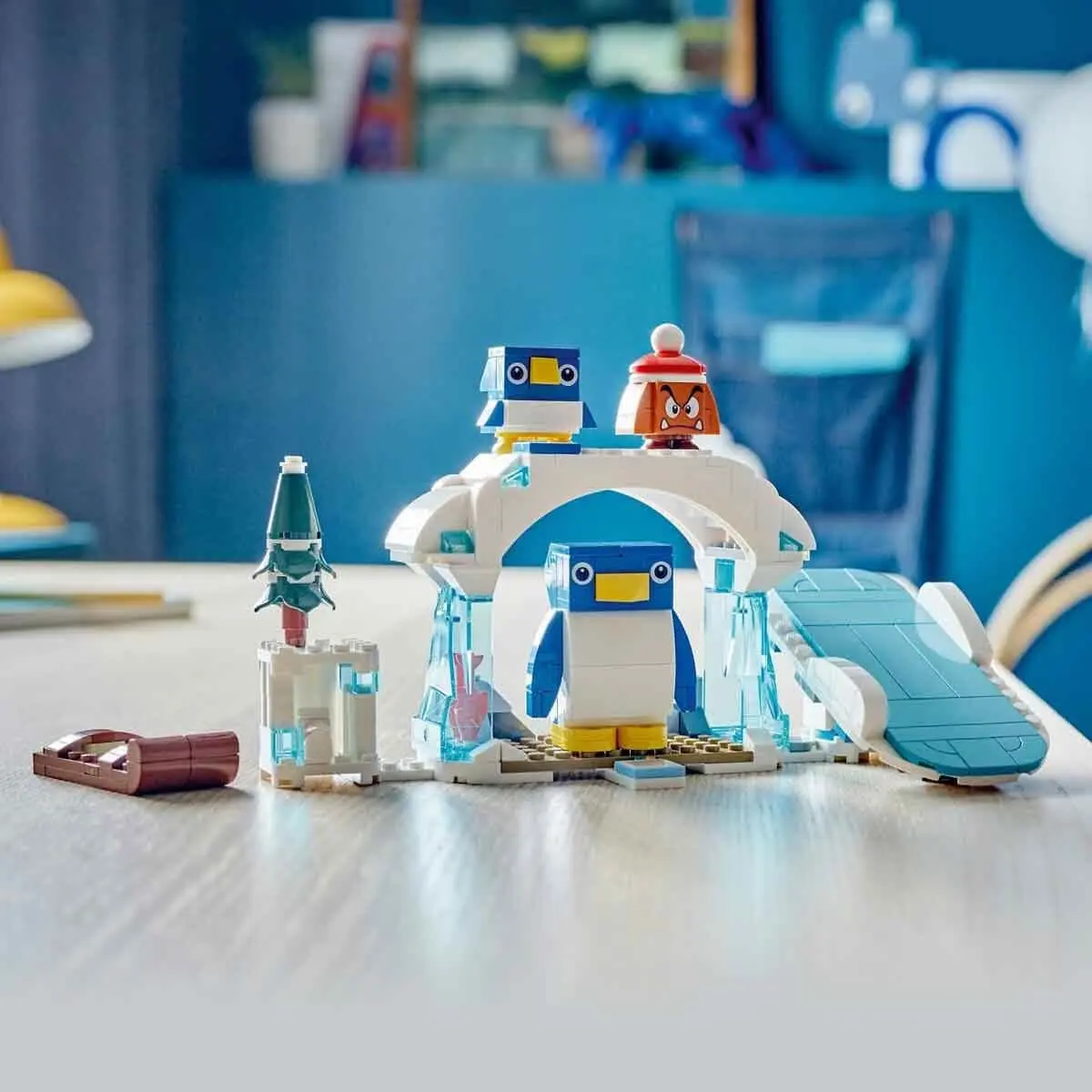 LEGO Super Mario Expansion Set: Penguin Family Snow Adventure with Goomba Figure and Penguin Interactive Toy, Gift for Boys, Girls, Gamers Ages 7 and Up 71430 | Snow-themed LEGO Building Set - view 7