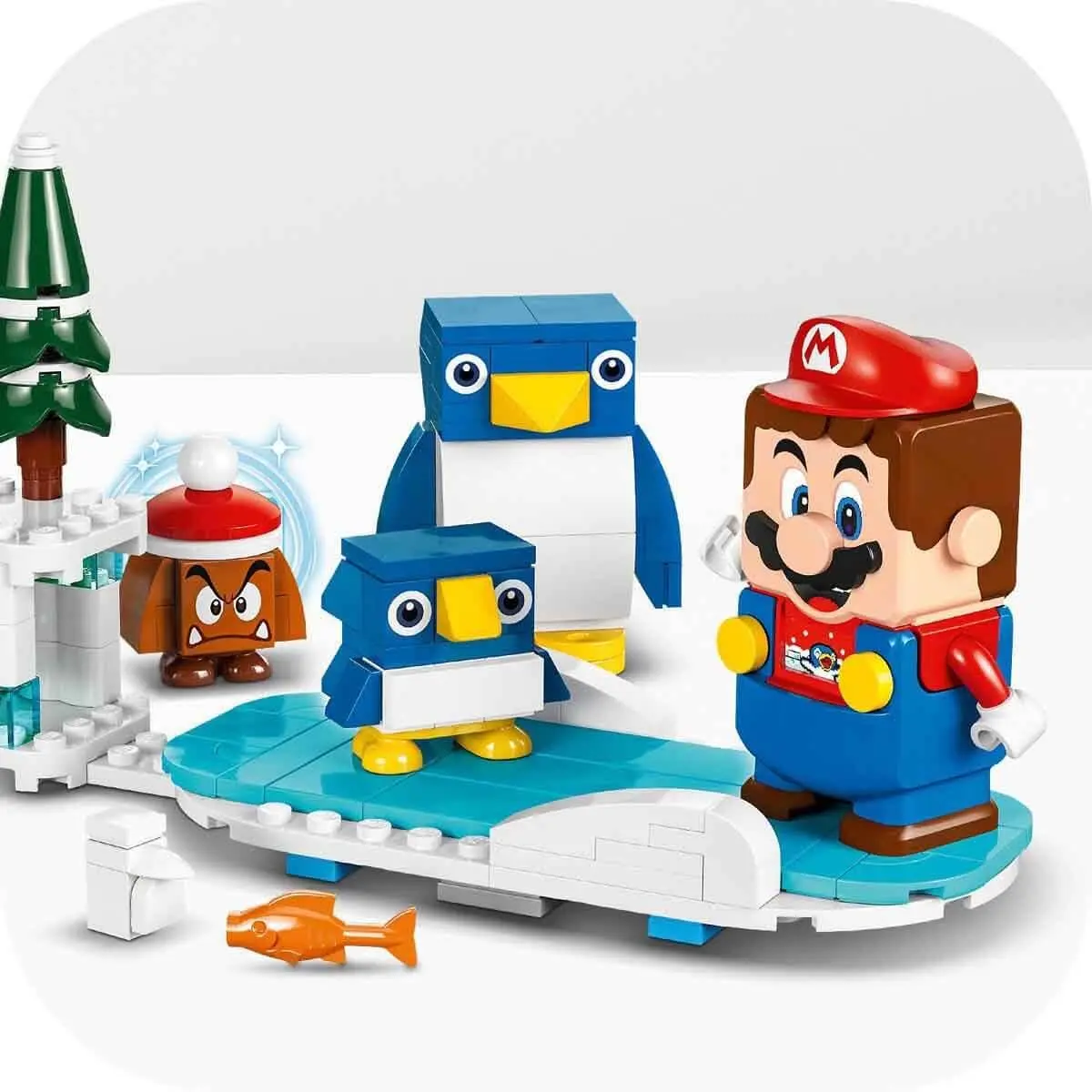 LEGO Super Mario Expansion Set: Penguin Family Snow Adventure with Goomba Figure and Penguin Interactive Toy, Gift for Boys, Girls, Gamers Ages 7 and Up 71430 | Snow-themed LEGO Building Set - view 9